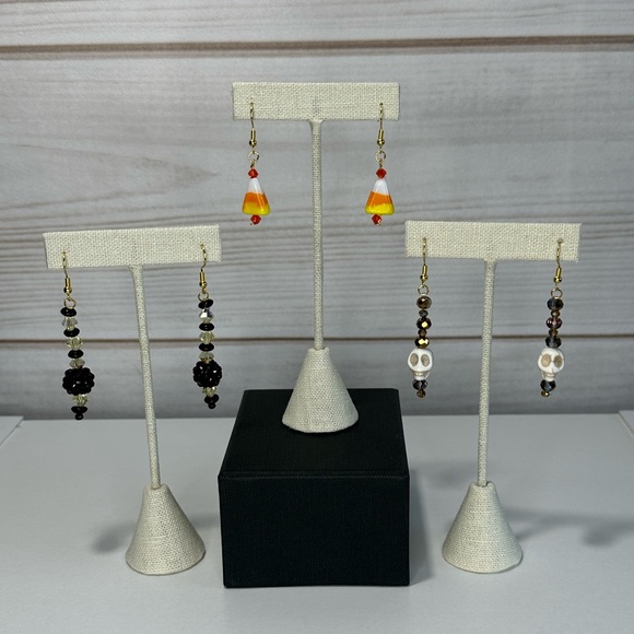 Handmade Candy Corn Earrings - Picture 7 of 8